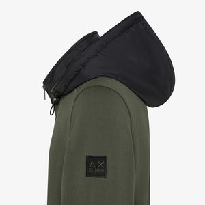 Giacca in felpa di cotone e nylon