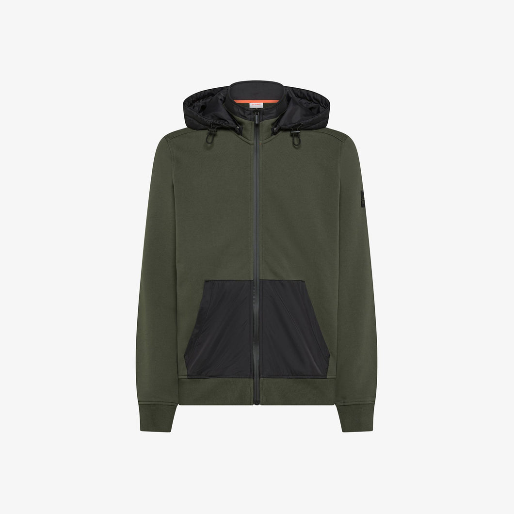 Giacca in felpa di cotone e nylon