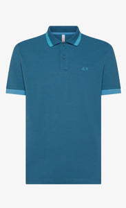 Polo mezza manica con big stripes sul collo