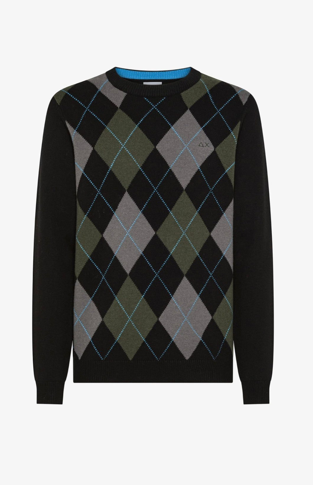 Maglia in lana e cashmere con rombi