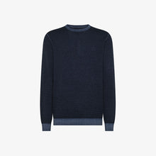 Carica l&#39;immagine nel visualizzatore di Gallery, Maglia girocollo in lana effetto vintage punto riso
