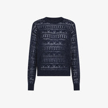 Carica l&#39;immagine nel visualizzatore di Gallery, Maglia crochet in lana e alpaca
