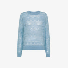 Carica l&#39;immagine nel visualizzatore di Gallery, Maglia crochet in lana e alpaca
