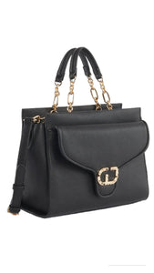 Borsa top handle in similpelle