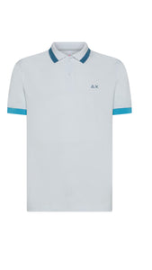 Polo mezza manica con big stripes sul collo