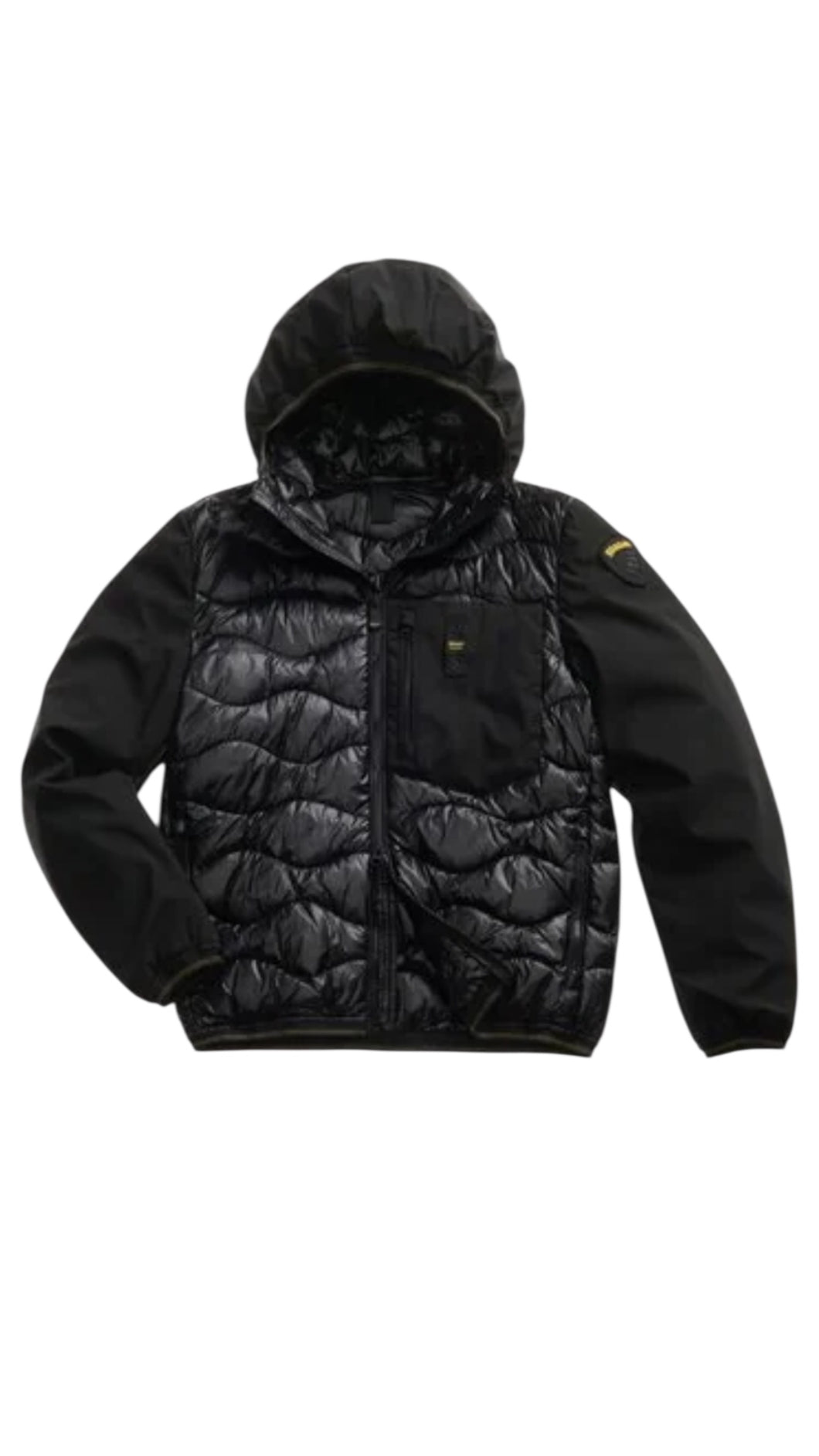 Piumino con imbottitura mista