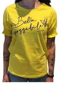 T-shirt mezza manica con scritta